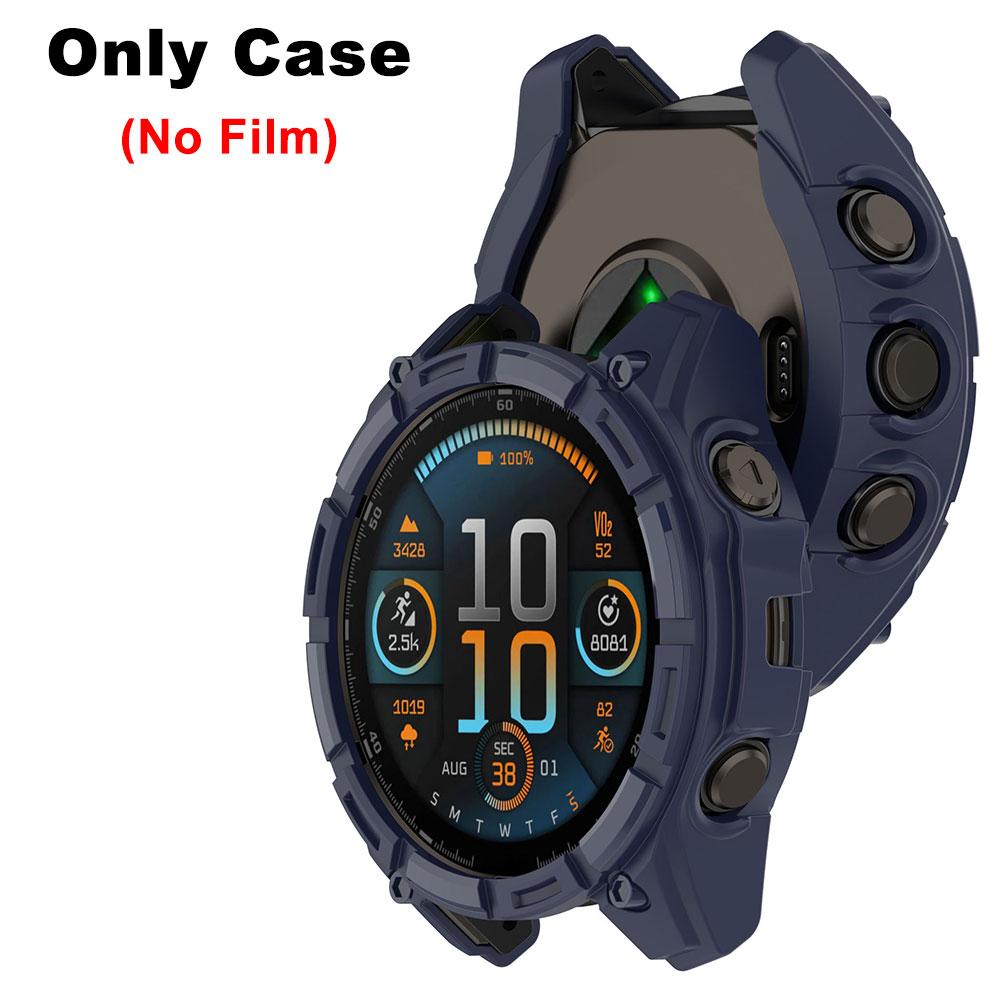 Мягкий силиконовый чехол из ТПУ для Garmin Fenix 8 51мм 47мм 43мм Fenix8 Защитные чехлы Крышка Пленка из закаленного стекла Наручный аксессуар