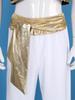 Mens Halloween Party Costume Sequin Trim Waistcoat Belted Pants Role Play Stage Performance Outfit