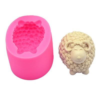 3D Милые Овечки Силиконовые Формы для Свечей Формы Сделай Сам Ручная Работа Животные Изготовление Свечей Мыло Глина Гипс Смола Формы Инструменты для Украшения Торта