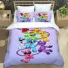 Spiel Regenbogen Freunde 3D cartoon printed bedding for Boys Customized King size bedding set Queen bedding set