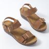 Fashion Buckle Wedge High Heel Sandals for Women Comfort Soft Platform Sandals Woman Light Non-Slip Sandalias Mujer Plus Size