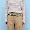 Wooden Ethnic Style Belt Beaded Waist Chain Versatile Bohemian Waist Belt  Casual Wear