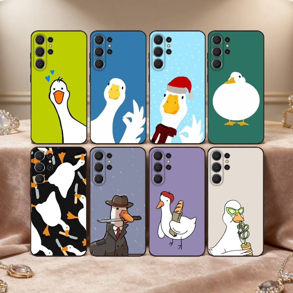 Funny D-Duck D-Daily Phone Case For Samsung S26,S25,S24,S21,S22,S23,S30,Ultra,S20,FE,Lite,10,9,Black Cover