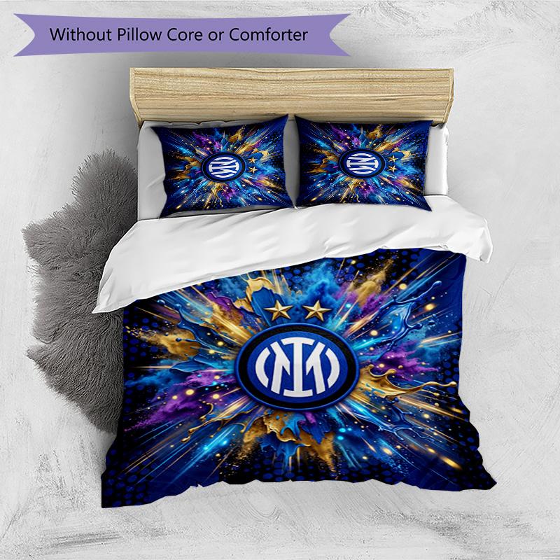 Borussia Dortmund Pattern Printed 3PCS Bedding Set Soft Skin-Friendly Washable Duvet Cover & Pillowcases Set All Season Bedroom
