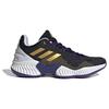 Adidas Pro Bounce 2018 Round Toe Lace-Up Low Top Basketball Shoes Unisex Sneakers Black Gold IG4493