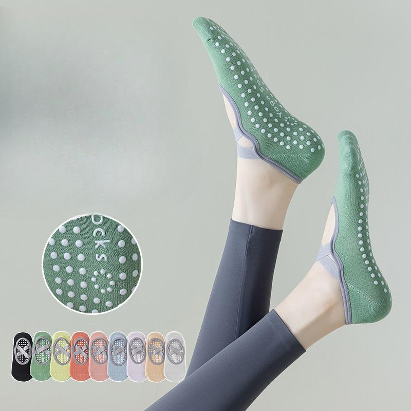 Women's Summer Thin Cotton Indoor Professional Yoga Fitness Dance Pilates Sports Non Slip Socks
