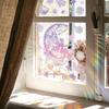 Xc6072 Colorful Fairy Moon Stars Sun Light Colorful Static Glass Sticker Window Decorative Window Sticker
