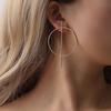 Personalized Oversized Geometric Circle Earrings - Trendy, Versatile Nightclub Fashion Jewelry