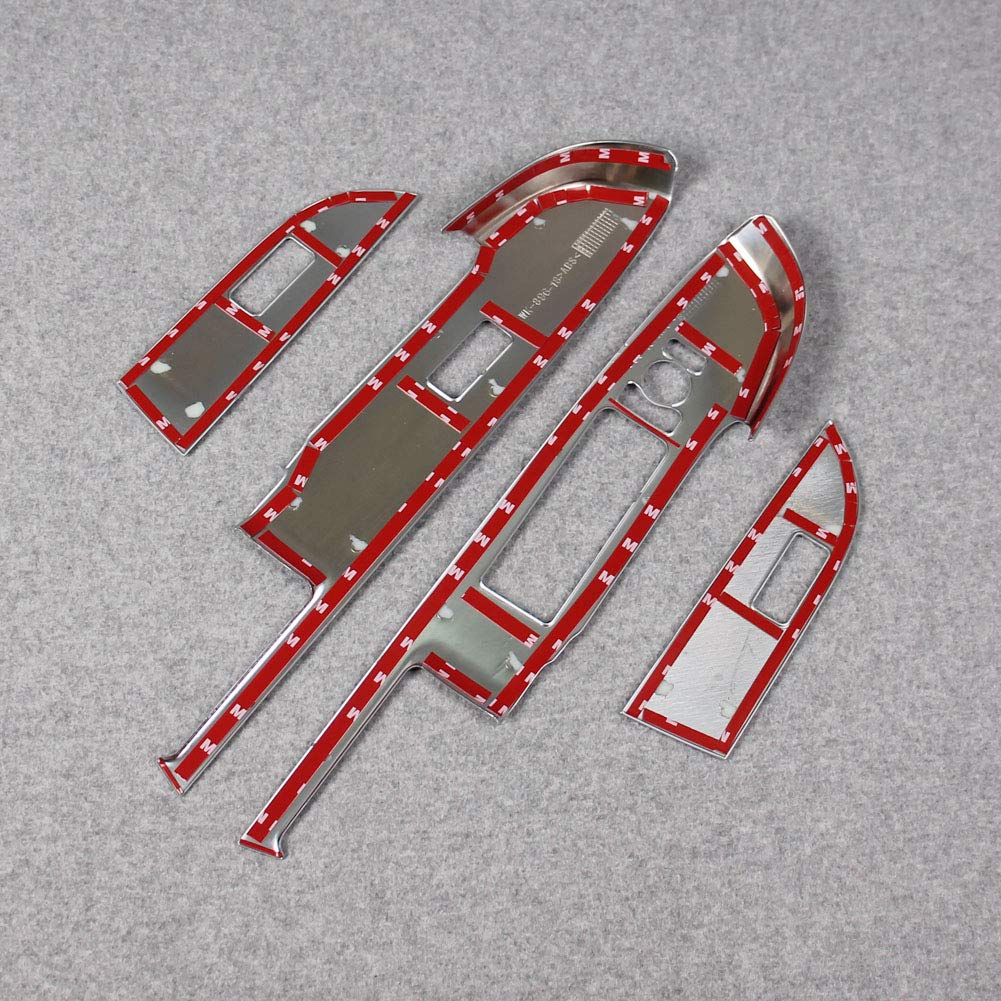 RUIQ Toyota New RAIZE 200 Series Exclusive Interior Door Window Switch Panel Cover Garnish Toyota RAIZE Exclusive Design Nickel (Матовое покрытие)