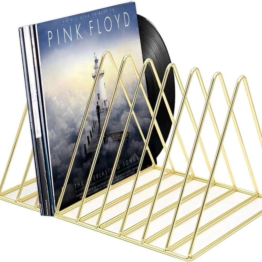 26X18X18Cm Storage Rack for Vinyl Records 9 Locations for A Desk A Shelf Black Photo Picture Frame Oil Painting Plate Book