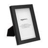 Amazon Basics Rectangular Photo Frame with Mat 2 Pack Mat, 13x18cm, 10x15cm, Black,