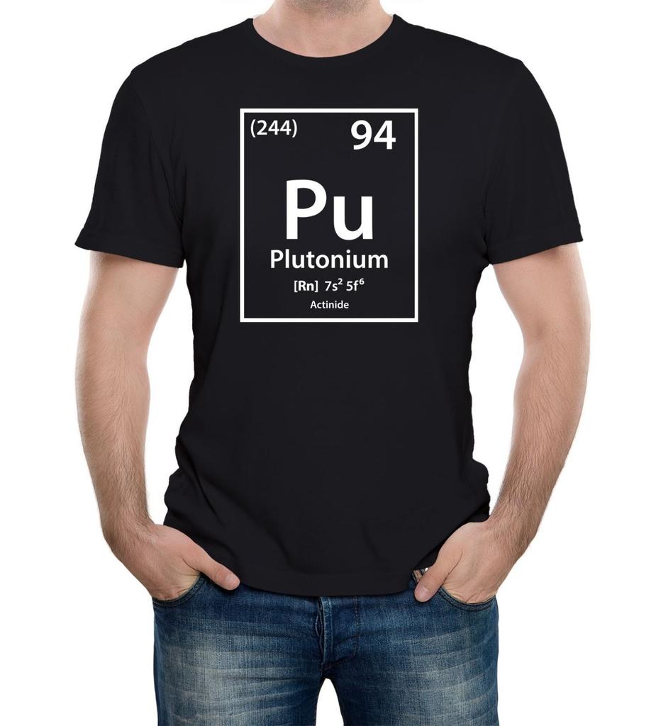 Men's Plutonium Element T-Shirt Mens Womens Tees Top – Periodic Table Science Chemistry Nuclear Tee