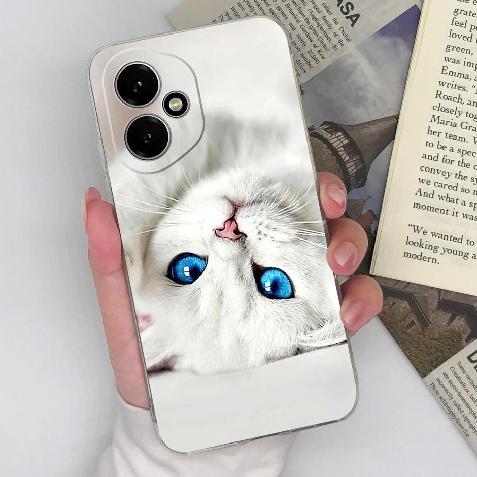 Чехол Для Honor 400 Pro Lite 5G Милый Кот Красивая Бабочка Защитный Прозрачный Задний Чехол Для Honor400 400Pro 400Lite Fundas