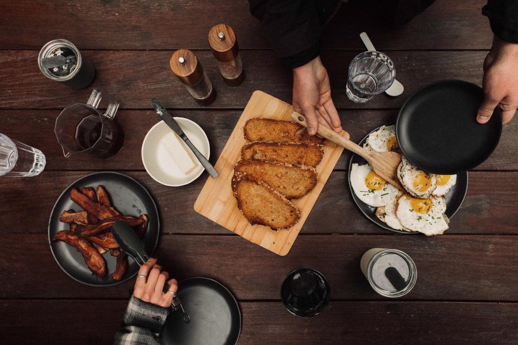 Kinto ALFRESCO Plate 190mm Black Dishwasher Safe Outdoor Gift Present 20713