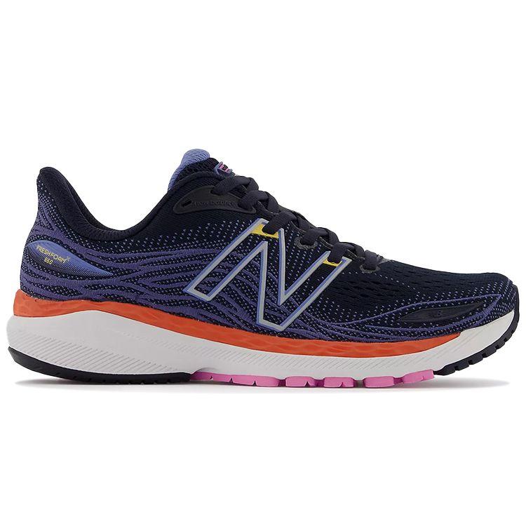 New Balance Женские кроссовки Fresh Foam X 860v12 Eclipse Night Sky Синие Ярко-оранжевые W860G12