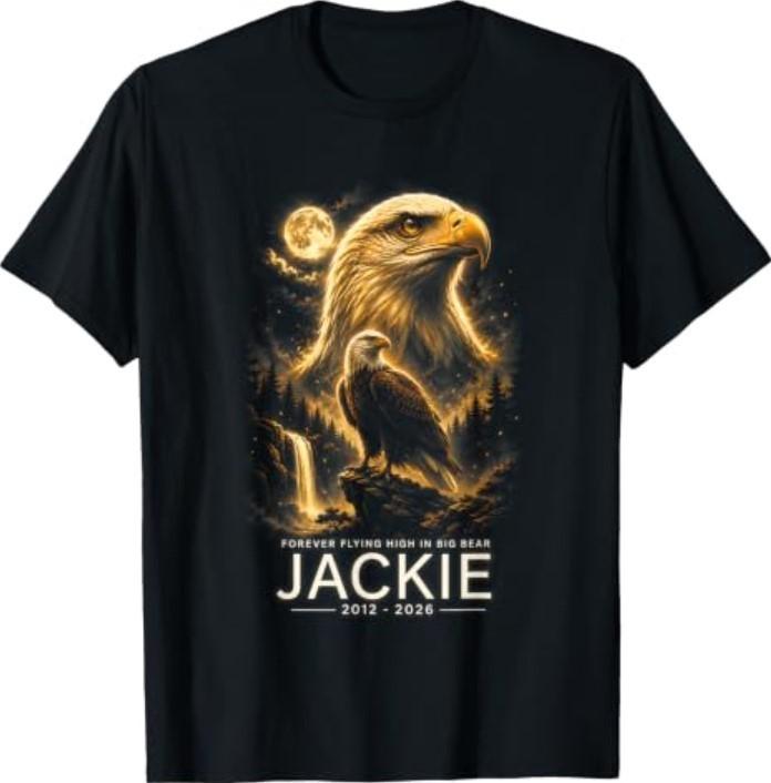 Jackie Bald Eagle Memorial Forever Flying High Big Bear T-Shirt