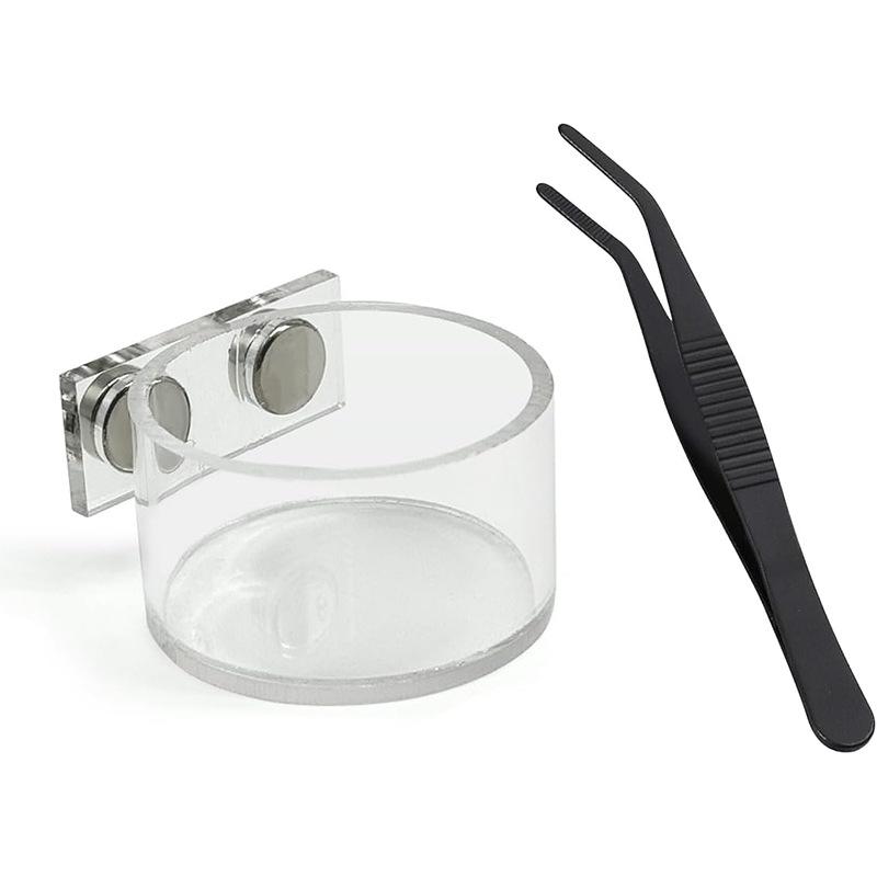 Mantis Feeding Food Bowl Set Easy Clean Reptile Insect Dish with Clip Feeder for Tank Habitat