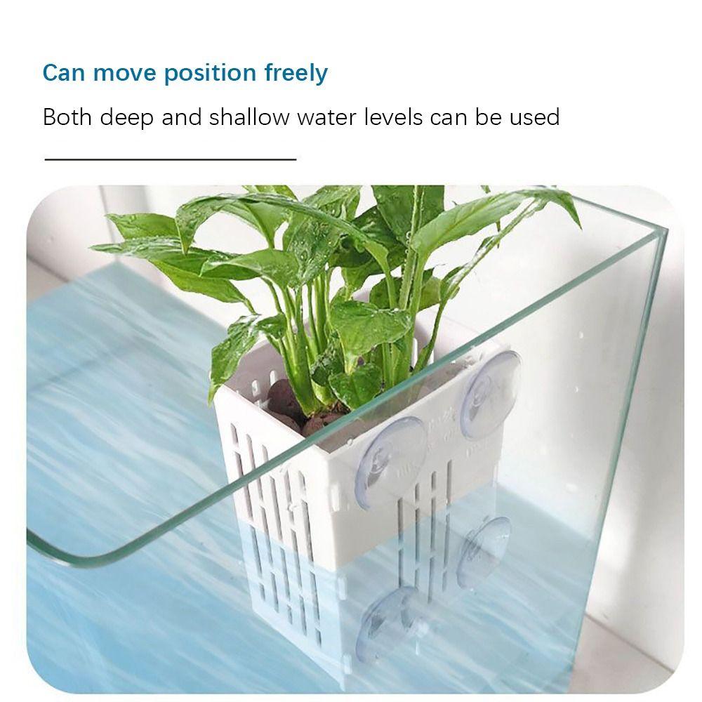 Plastic Fish Tank Hydroponic Planting Basket Aquascape Decoration Plant Cultivation Rack Fish Tank
