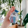 Tourist Hat Penguin Plush Key Ring Cartoon School Bag Keychain Cute Key Pendant  Men Women