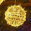 30CM Lantern Ball Fairy String Light Outdoor Globe Ball Hanging Garland Lamp Christmas Tree String Light For Tree Backyard Decor