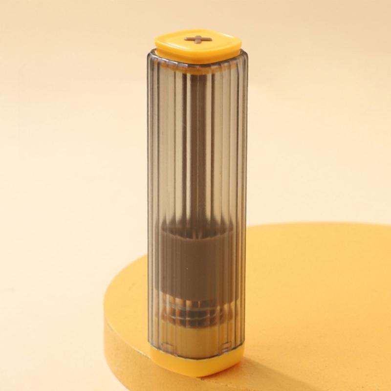 Retractable Magnetic Needle Holder Box with Thread Unpicker Large Eye Needle Thimble Multifunctional Sewing Tool Set