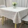 Household Plastic Anti Slip Table Mat PVC Square Tablecloth Waterproof and Anti-Scald Printed Tablecloth Tea Table Table Cover,
