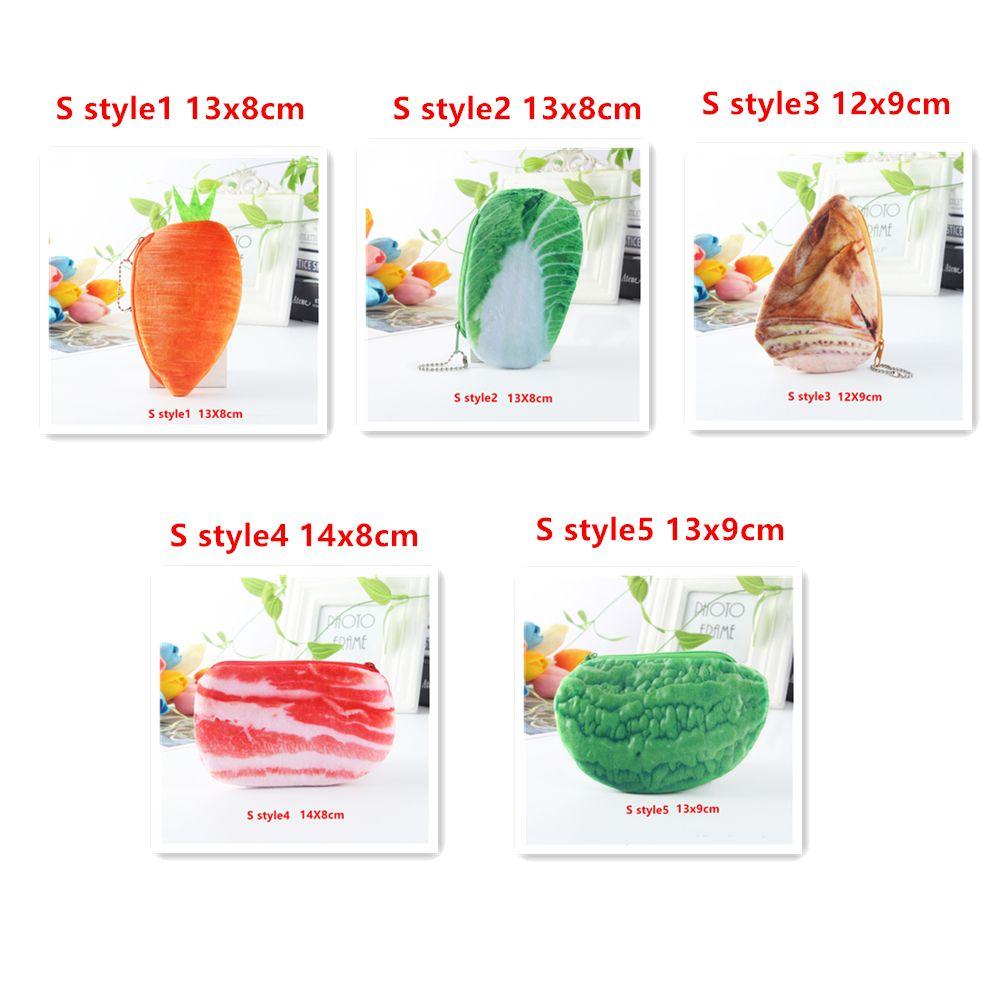 Supplies Pencil Bag Novelty Coin Bag Simulation Vegetable Plush Pencil Case Pen Case Pencil Pouch