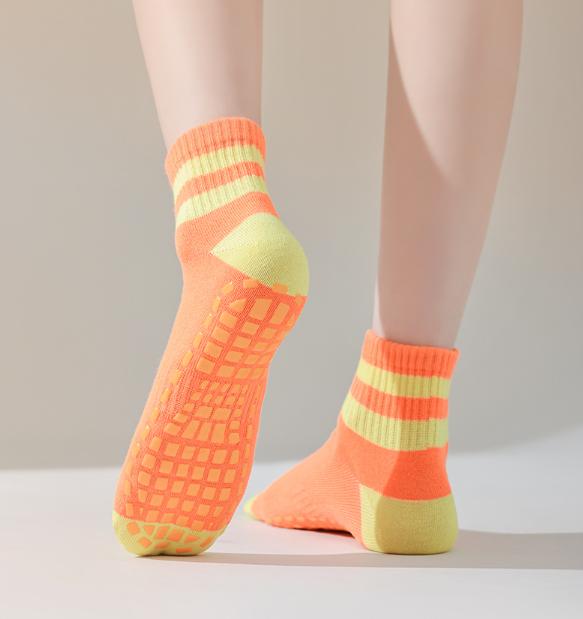 5 пар/набор женских нескользящих хлопковых носков женские детские летние забавные батутные носки для йоги противоскользящие короткие носки до щиколотки