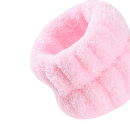 2 шт./компл., женская повязка на голову для спа, набор браслетов, декор с бантом, фланелевая повязка для мытья лица, повязка для волос для душа, водонепроницаемый набор браслетов