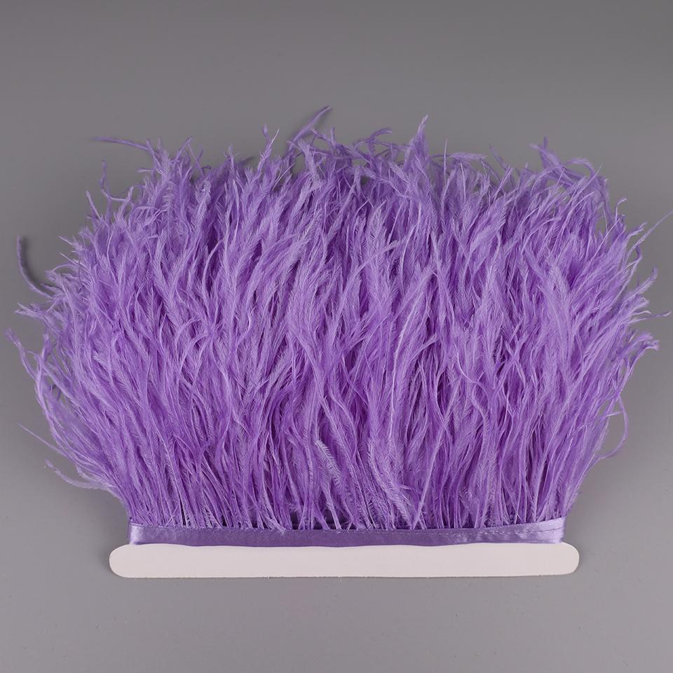 2М Страусиные перья на ленте для рукоделия шитья в платье декоративные перья на тесьме бахрома для одежды