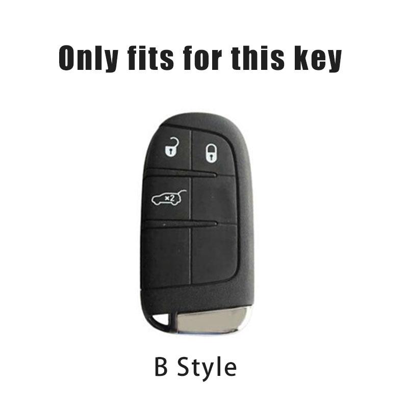 For Jeep Renegade Commander Cherokee Grand DODGE JCUV Fiat 500X Car Key Case Cover Protective Keychain Key Bag Accessories LL1