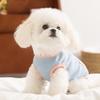 Cute Pet Clothing Spring and Summer Thin Breathable Cartoon Pocket Traction Vest Medium and Small Dog Dog Clothes