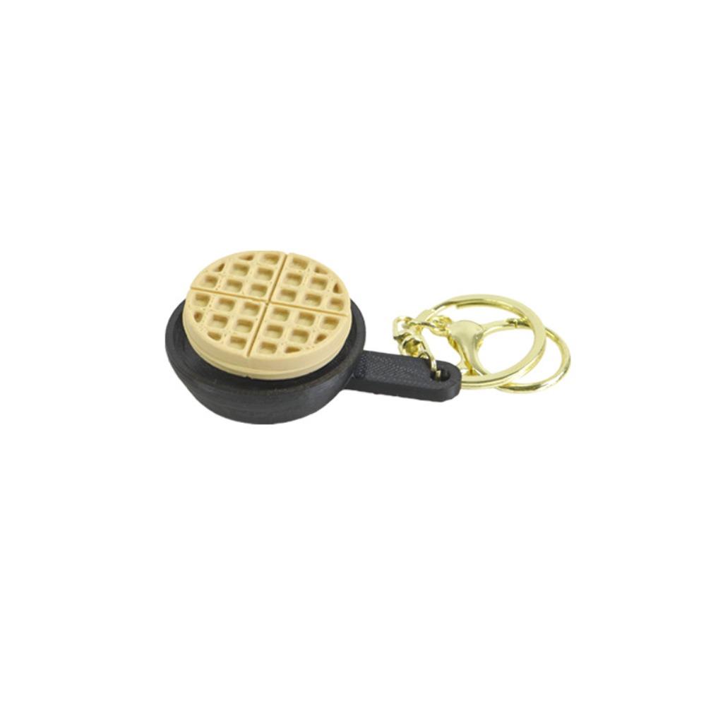 Rabbit cake Waffle Cake Keychain Mini Cartoon Keyboard Fidget Toy Backpack Pendant