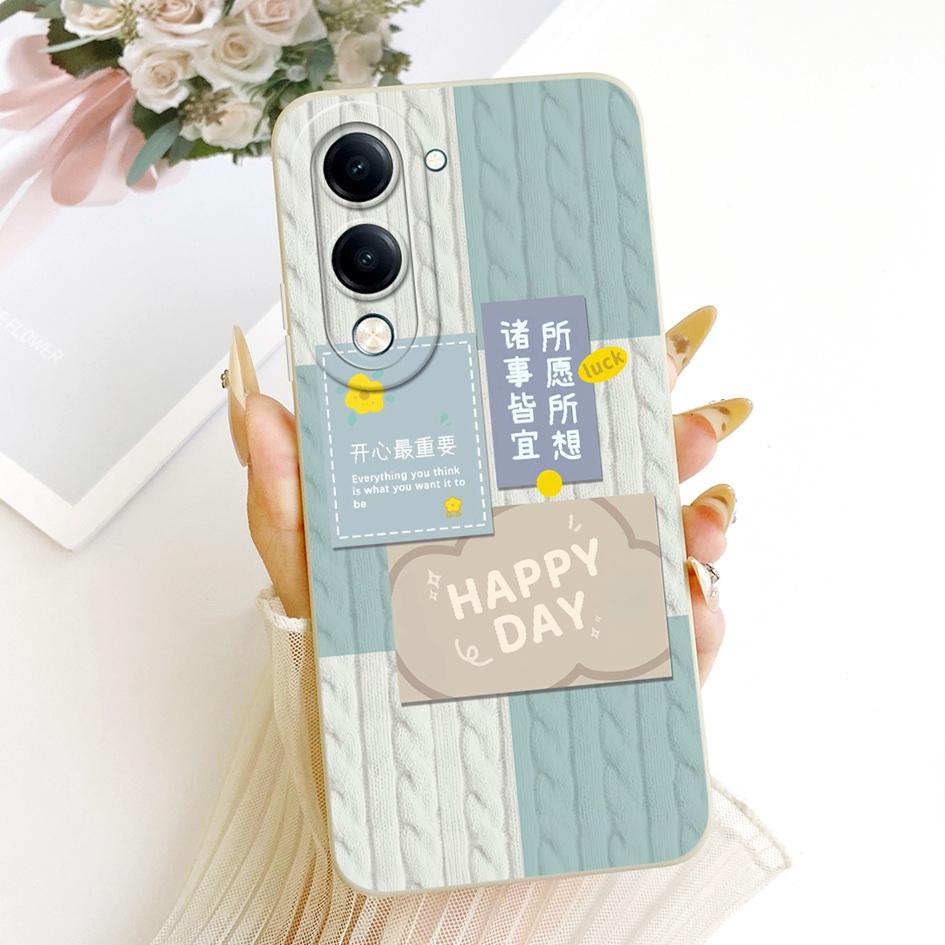 Чехол для Vivo Y04 Y29s Y19e Y19 2025 Обложка V2430 V2446 V2432 Милый Мультяшный Кот Кролик Мягкий Чехол для Vivo T4 Lite V2509 Защита