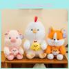 Fox Dog Pig Plush Toy Stuffed Animal Doll Cartoon Decoration Kids Gift Cute