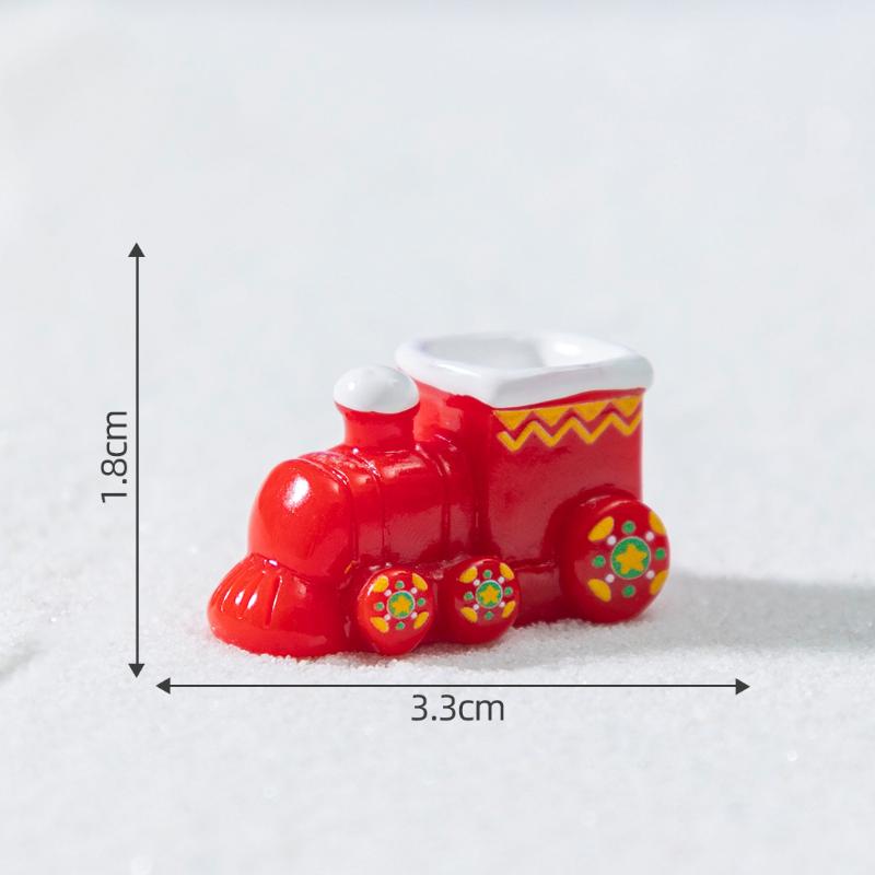 1/4 шт. Рождественская елка Санта Клаус Снеговик Лось Пингвин Колокольчик Миниатюрные ландшафтные украшения Дом Новый год Рождество Кукольный домик Декор