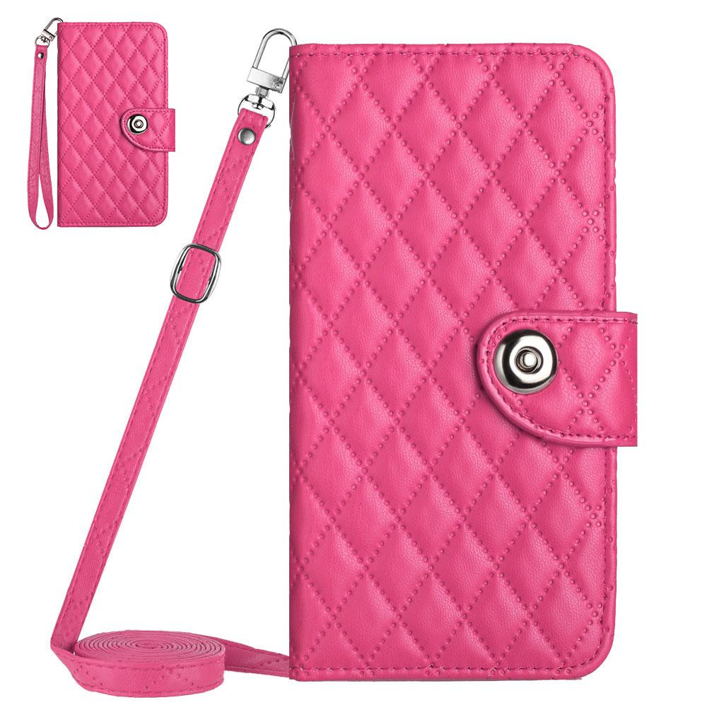 Multi 7 Card Crossbody Leather Wallet Case For Moto G87 G86 G77 G67 Power G66J G66Y G57 G56 G47 G37 G17 G06 Lanyard Flip Cover
