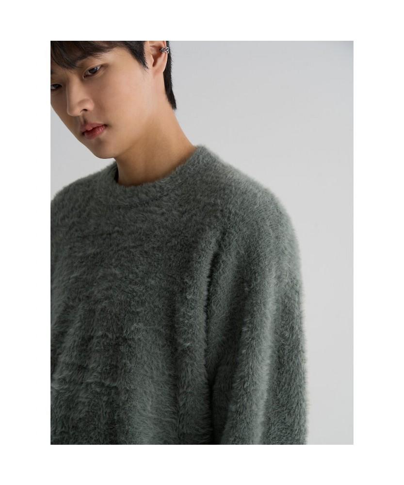 8SECONDS Hairy Knit Pullover Green