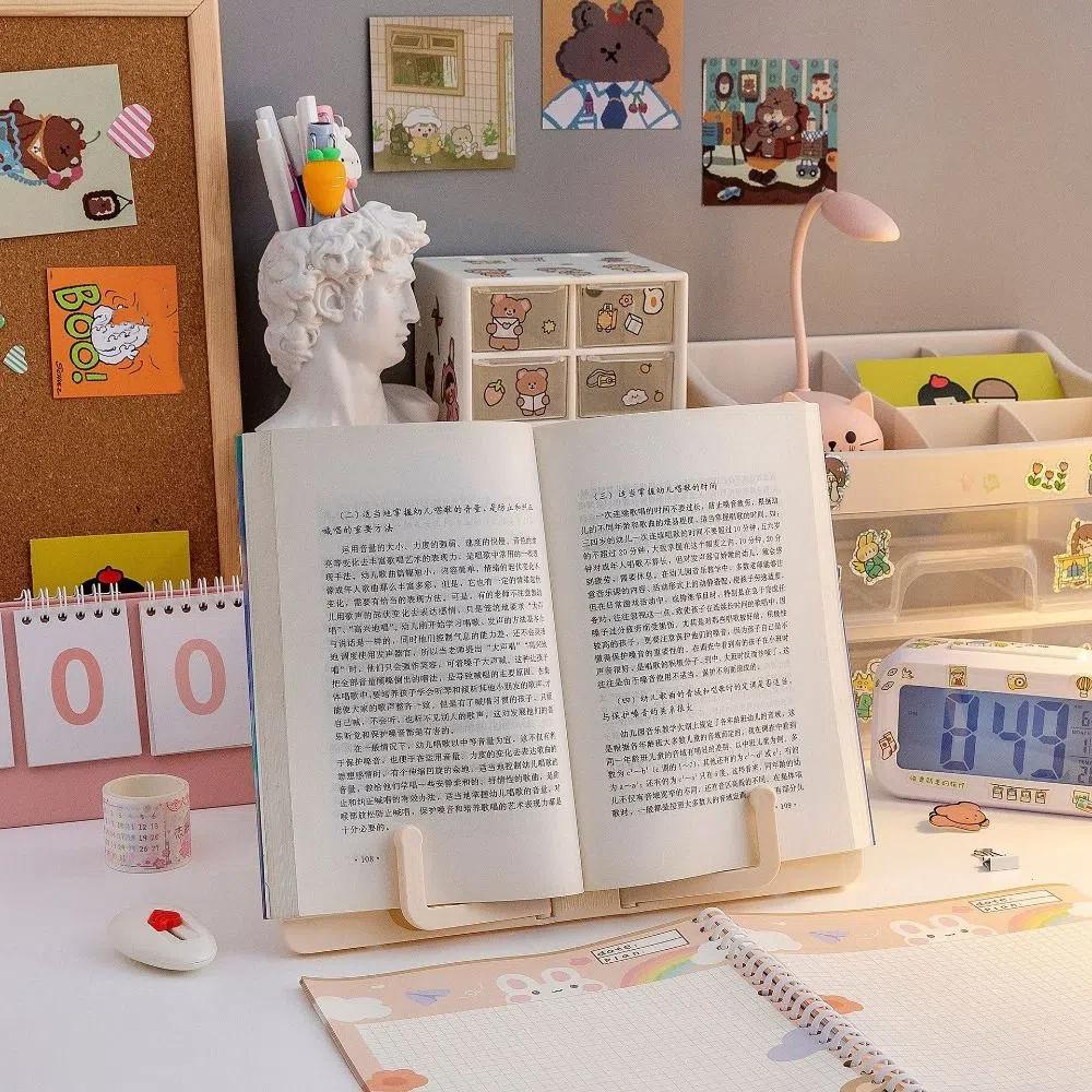 Music Score Reading Rack Fold Book Shelf Simple Book Stand  for Readers