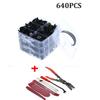 640PCS Mixed Fastener Clips Retainer Rivet Car Bumper Door Panel Fender w/Tool