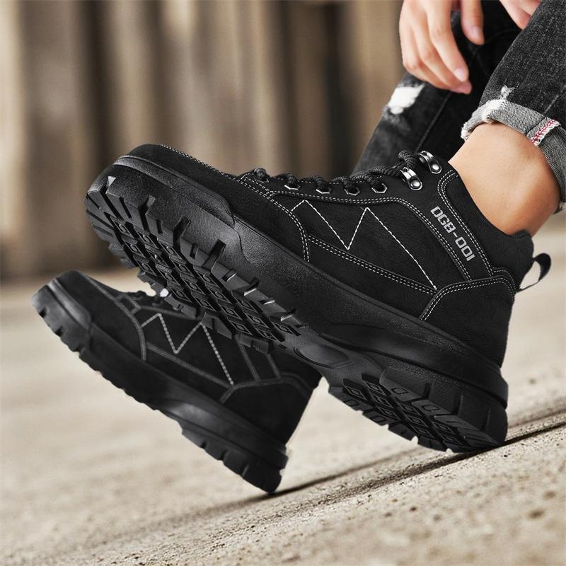 New Fashion Autumn And Winter Men's Low Top Martin Boots Students Male Boys Trending Soft Sole Work Shoes Labor Protection Martin Sneakers