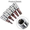 5 шт. Для бит Torx отвертки 1/4 дюйма Головки под Torx Инструменты для T15 / Для T20 / Для T25 / Для T30 T40 Аксессуары для электроинструмента