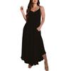 Women's Fashion Loose With Pockets Sleeveless Spaghetti Straps Solid Color Long Dresses