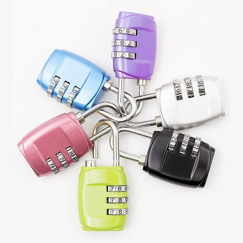 Аппаратные аксессуары Цинковый сплав 3-значный кодовый замок Замок для багажа Комбинационный навесной замок