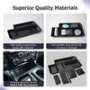 Middle Center Console Organizer Tray for Ford F150    2024 2025 & Lightning XLT -2025  Secret Pocket Lid Car Box