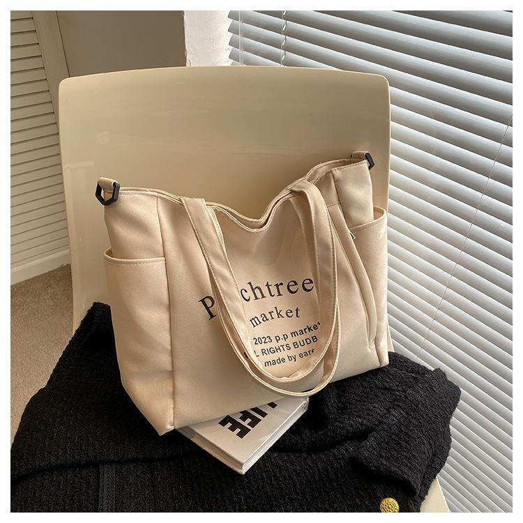 Сумка большой вместимости, женская большая сумка, портативная сумка через плечо с буквами