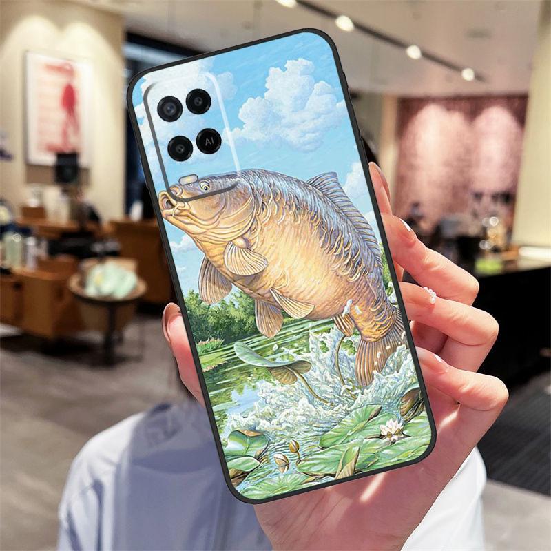 Рыболовный чехол для карпа для Oppo A94 A54 A40 A60 A80 A98 A78 A18 A38 A58 A16 A76 A96 A17 A77 A74 A57S A15 Чехол