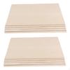 2x 10Pc Plain Basswood Balsa Wooden Plate for Crafts Table Woodworking