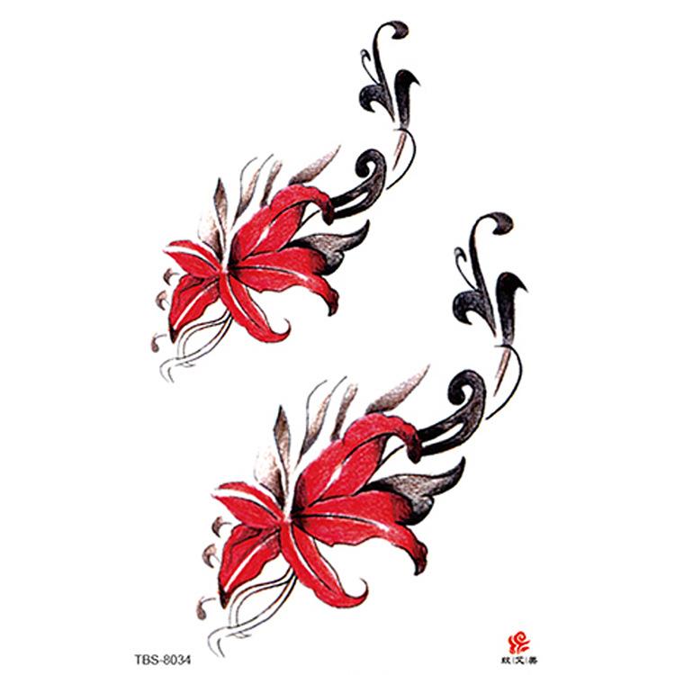 High Quality Waterproof Women's Sexy Flower Animal Tribal Temporary Body Art Tattoos Tattoo Stickers