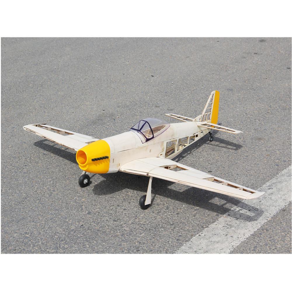 P-51 Mustang 1010 мм, набор для сборки радиоуправляемой модели самолета из лазерно вырезанной бальзы, масштабная модель военного самолета Второй мировой войны для самостоятельной сборки и коллекционеров